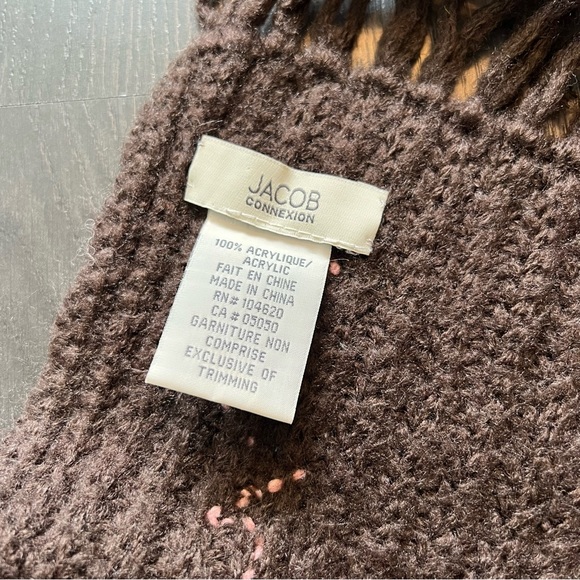 Jacob Connexion - Chocolat Chaud Brown Scarf - Picture 2 of 2
